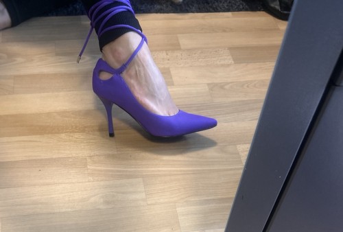 Damen pumps lila spitz - pumps,