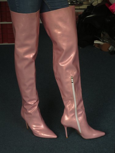 High heel overkneestiefel - high,
