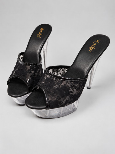 Rncksi black damen plateau - black,