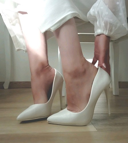 Damen pumps high heels weiß - pumps,