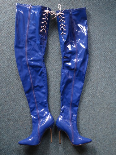 High heel overkneestiefel - high,