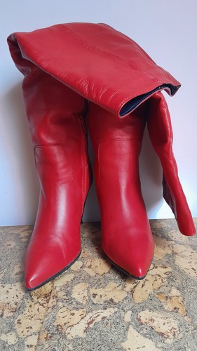 Asos carrie leder - leder, rot
