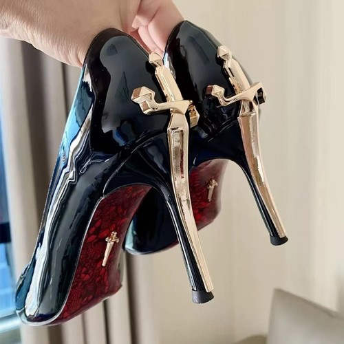 Damen metallic high heels - damen,